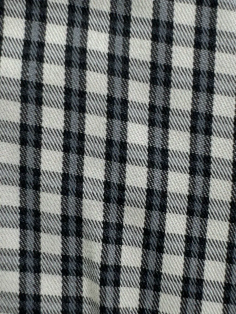 Peter Millar XL Long Sleeve Button Up Shirt Blue Ivory Check Cotton Men Adult *